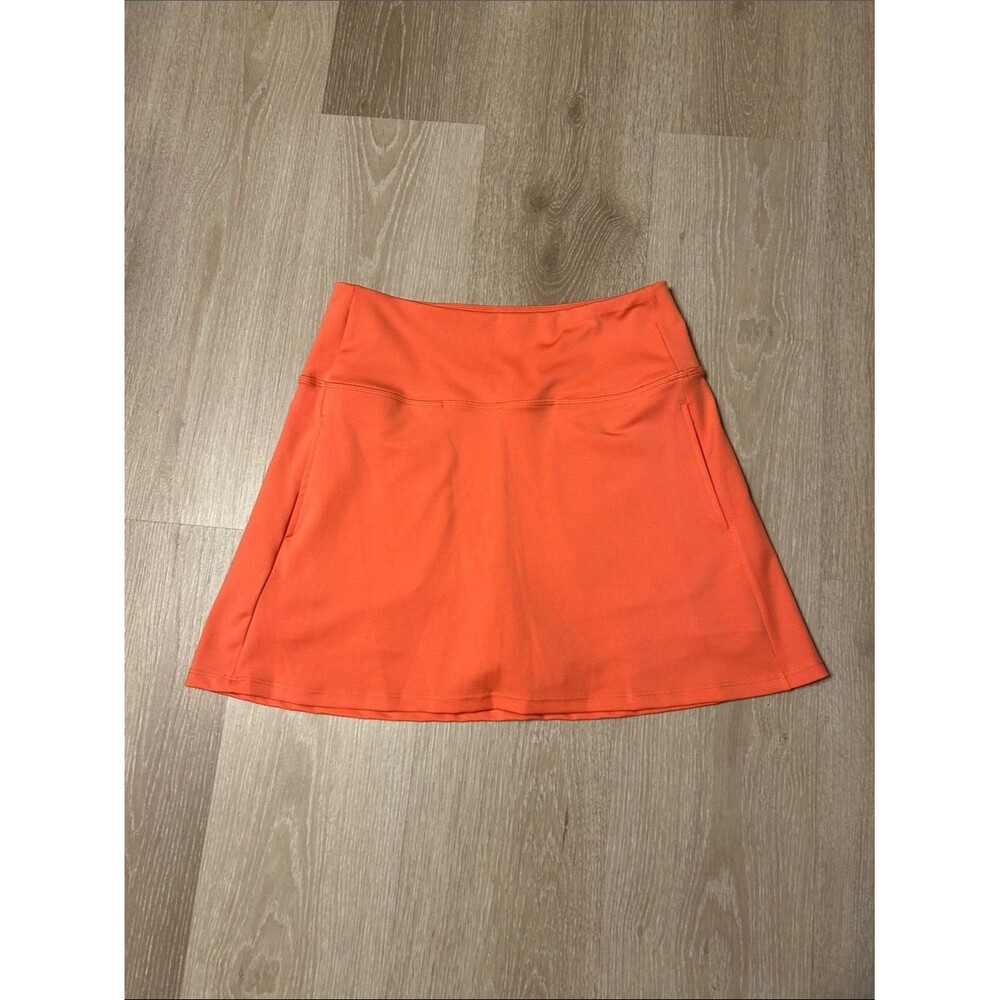 VOGO Athletica Bright Orange Athletic Golf Skort Skirt w Pockets sz Medium